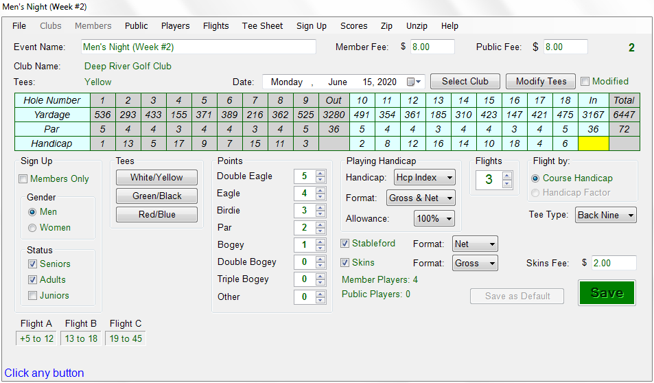 9-Hole Stroke Play